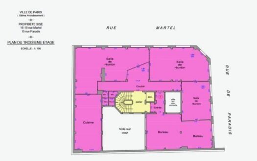 Bureaux à louer de 632m2